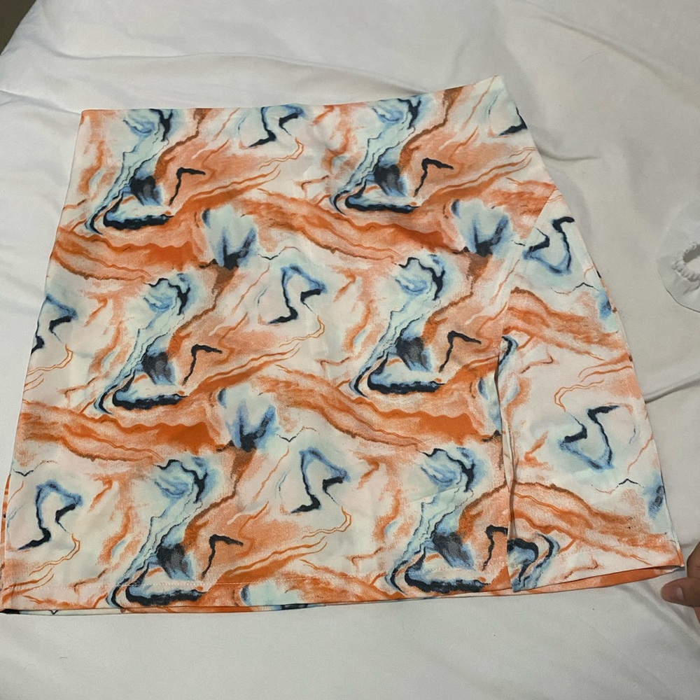 Satin Slit skirt